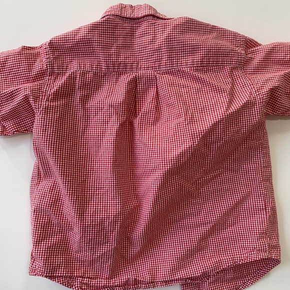 Ralph Lauren Boy's Red Check Short Sleeved Button Up 2T - Picture 3 of 3